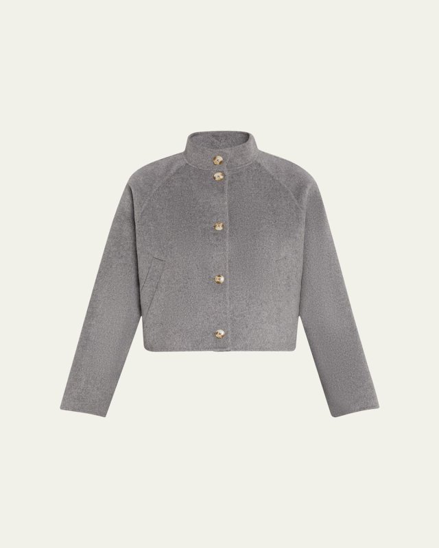 Nyma Wool-Cashmere Crop Jacket